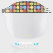 Funny Silly Colorful Faces Personalized Face Shield (Front w/Glasses)