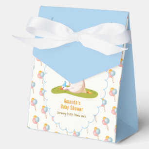 Funny Silly Goose Colorful Balloon Baby Shower Favor Boxes