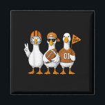 Funny Silly Goose Duck Football Fall Football Game Magnet<br><div class="desc">Funny Silly Goose Duck Football Fall Football Game Day Cheer</div>