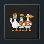 Funny Silly Goose Duck Football Fall Football Game Magnet<br><div class="desc">Funny Silly Goose Duck Football Fall Football Game Day Cheer</div>