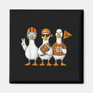 Funny Silly Goose Duck Football Fall Football Game Magnet