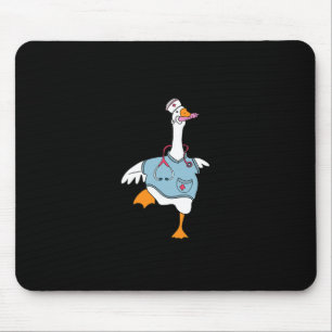 Funny Silly Goose Nurse Club School Nurse Student Mouse Pad