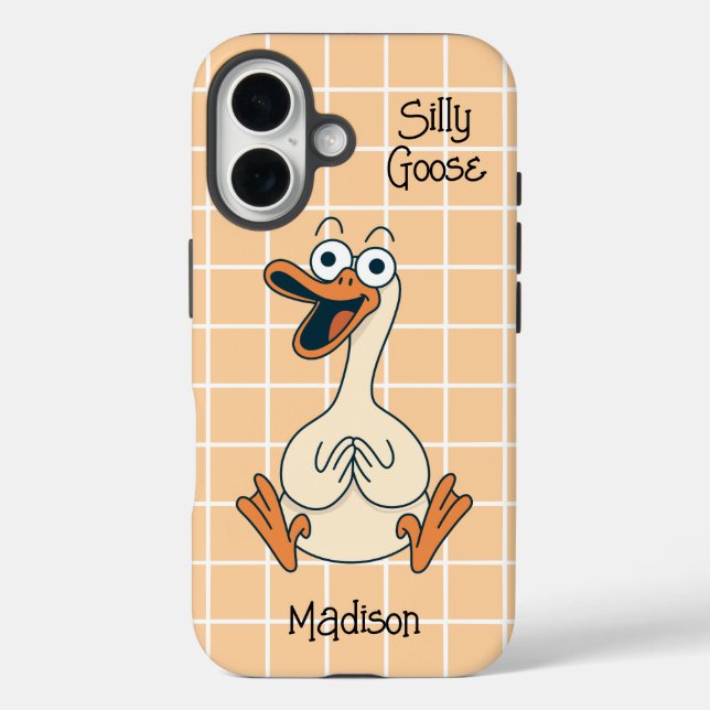 Funny Silly Goose Personalized Case-Mate iPhone Case (Back)