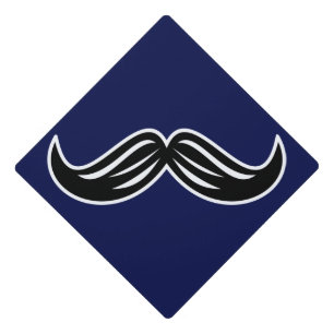Funny Silly Graduation Mustache For Grads Cap Topper