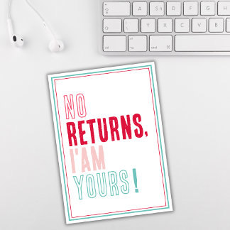 Funny Silly Humorous Valentine Love Couple  Holiday Card