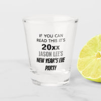 Funny Silver New Year's Eve Party Custom