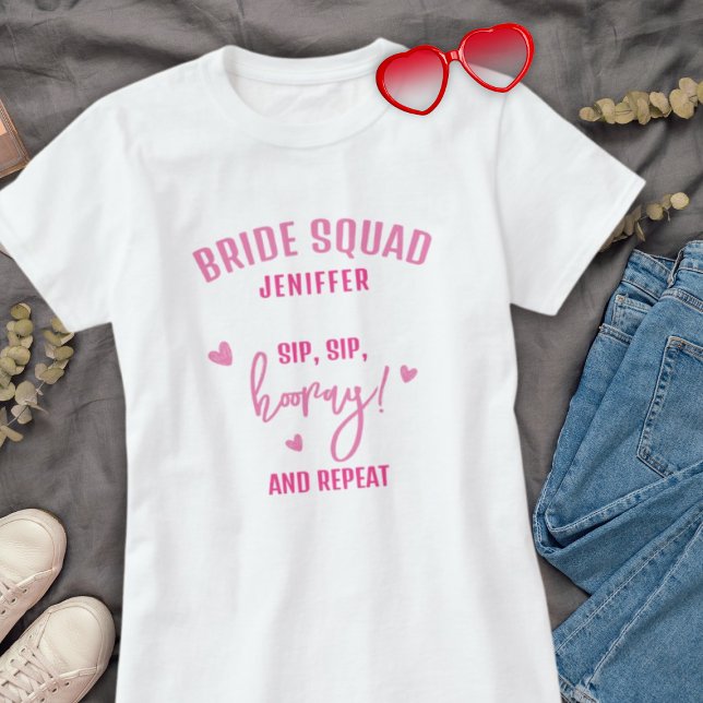Funny Simple Bridesmaid Bachelorette Wedding  T-Shirt (Creator Uploaded)