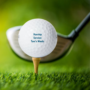 Funny Simple Golfer "Nonstop Service:Name's Woods" Golf Balls