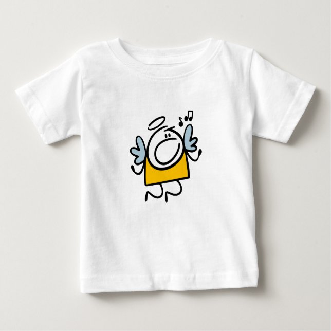 Funny singing angel baby T-Shirt (Front)