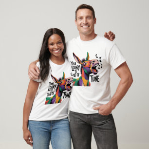 Funny Singing Loony Donkey Political Satire T-Shirt