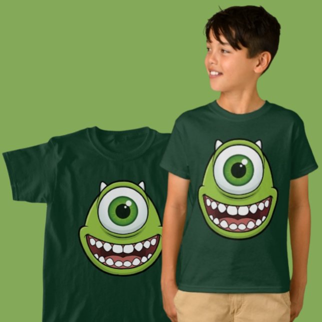 Funny Single-Eye Green Monster Kids Tee (Creator Uploaded)