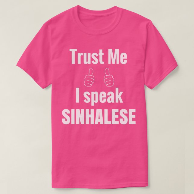 Funny Sinhalese Shirt Gift For Men Women (Design Front)