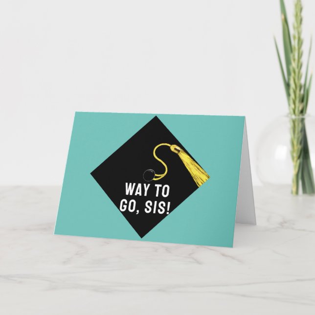 Funny Sister Graduation Card (Front)