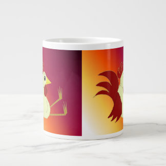 Funny Sitting Rooster Giant Coffee Mug