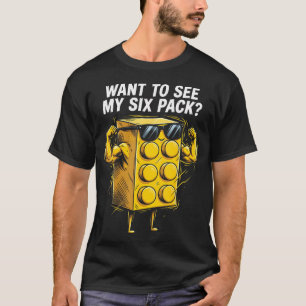 Funny Six Pack Food Joke Humor Fitness T-Shirt