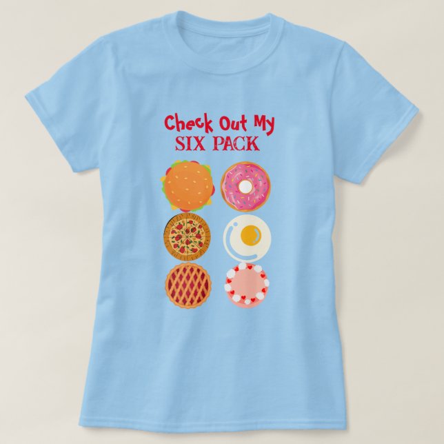 Funny Six Pack T-Shirt (Design Front)