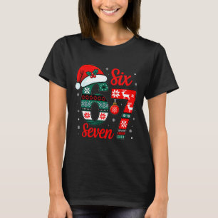 Funny Six Seven 67 Meme 6 7 Christmas Pajamas Men T-Shirt