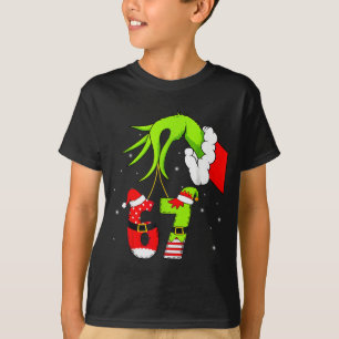 Funny Six Seven 67 Meme 6 7 Elf Santa Christmas Pa T-Shirt