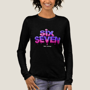 Funny Six Seven 67 Meme Gen Alpha Cool Viral Style Tri-Blend Shirt