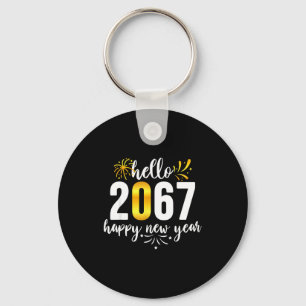 Funny Six Seven 67 Meme Happy New Year  Keychain