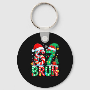 Funny Six Seven 6 7 Meme Christmas Family Xmas San Keychain