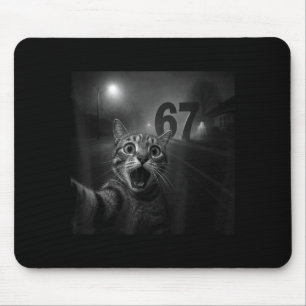 Funny Six Seven 6 7 Meme Gen Z Alpha Slang Cat Sel Mouse Pad