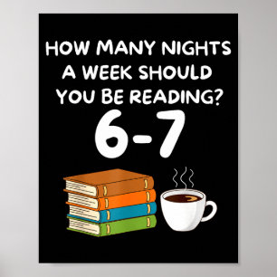 Funny Six Seven 6 7 Meme Teacher Design Reading 6- Poster