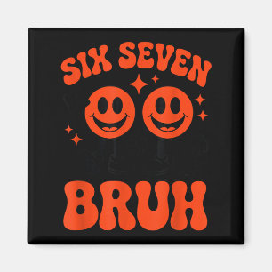 Funny Six Seven 6 7 Meme Valentine Hearts Valentin Magnet