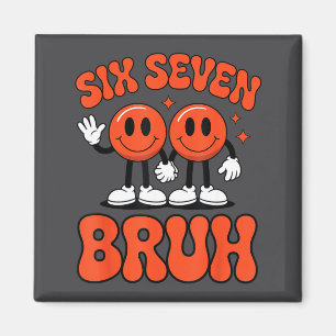 Funny Six Seven 6 7 Meme Valentine Hearts Valentin Magnet