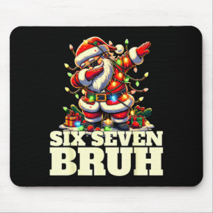Funny Six Seven Christmas 6-7 Meme Santa 6 7 Six S Mouse Pad