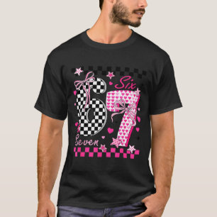 Funny Six Seven Coquette 6 7 Meme Men Women Valent T-Shirt