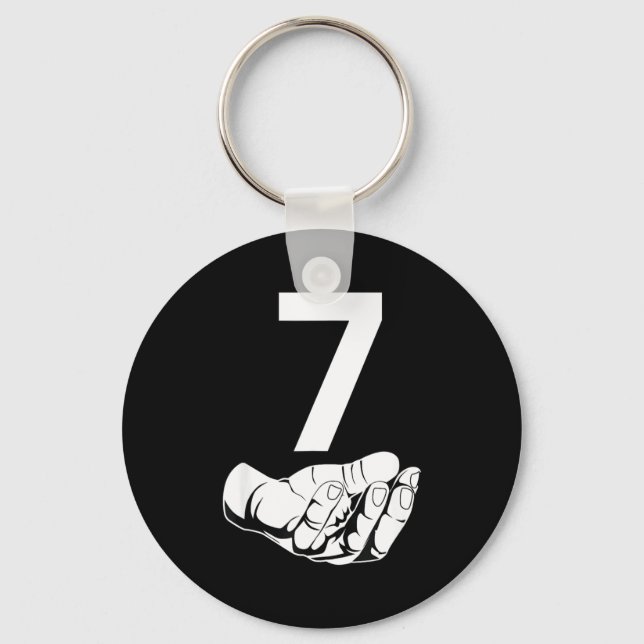 Funny Six Seven Gen Alpha Slang Meme 6 7 Matching  Keychain (Front)