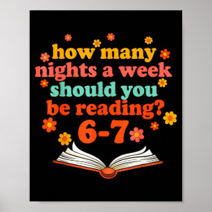 Funny Six Seven Meme 6 7 Teacher Book Reading 6 7 Poster