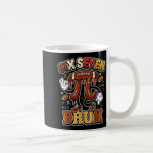 Funny six seven meme football day 3.14 math lovers coffee mug