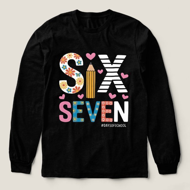 Funny Six Seven Meme: Teacher Explains 6-7 Tri-Blend Shirt (Design Front)