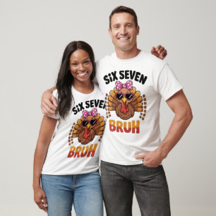 Funny Six Seven Meme Turkey Bruh 2025 T-Shirt