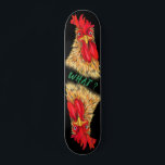 Funny Skateboard with Surprised Rooster - What ?<br><div class="desc">Customizable - Funny Skateboard with Surprised Curious Rooster - What ? - Cartoon Fun Drawing and Playful Text - or Choose / Add Your Unique Text / Font / Color / Size - Make Your Special Skateboards Gifts - Resize and move or remove and add elements / image with Customization...</div>