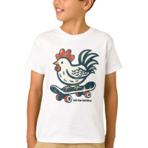 Funny Skateboarding Farm Chicken Personalized