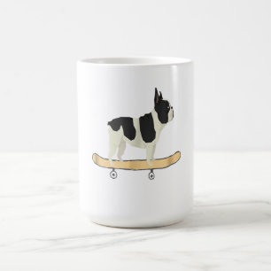 Funny Skateboarding French Bulldog Puppy Gift Coffee Mug