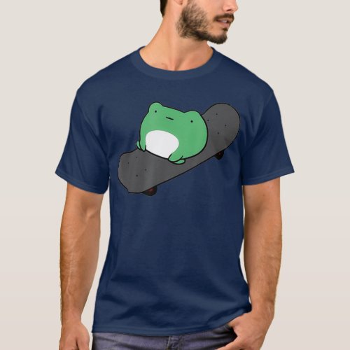 Funny Skateboarding Frog T_Shirt