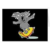 funny skateboarding koala bear (Front Horizontal)