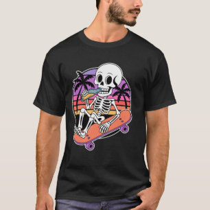 Funny Skateboarding Skeleton Skateboard humor T-Shirt