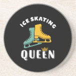 Funny Skater Girl Ice Skating Queen Coaster<br><div class="desc">Ice Skating Queen. Funny and humorous design for ice skater, figure skater or speed skater. Cool and awesome merchandize for those who love ice skating and winter sports. Perfect for figure skating professional, speed skating athlete or ice skating champion. Great Christmas gift and birthday present for son or daughter who...</div>