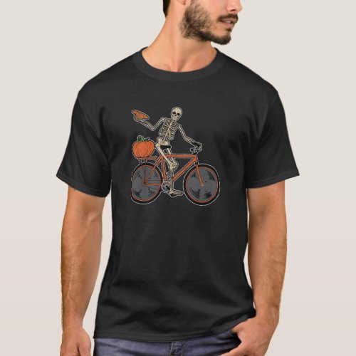 Funny Skeleton Bike Bicycle Mountain bike T_Shirt