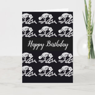 Funny Skeleton Birthday Card