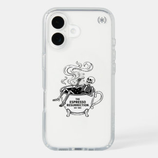 Funny Skeleton Coffee Bath Espresso iPhone Case