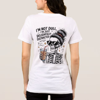 Funny Skeleton Coffee Lover – Delightfully Tri-Blend Shirt