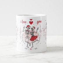 Funny Skeleton Couple in Love