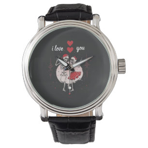 Funny Skeleton Couple in Love Watch