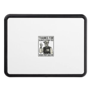 Funny Skeleton Dad Saying Yes Vintage Shirt Design Hitch Cover